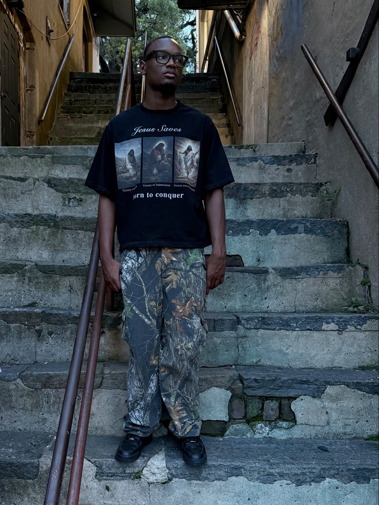 Jesus Saves Tee (Black)