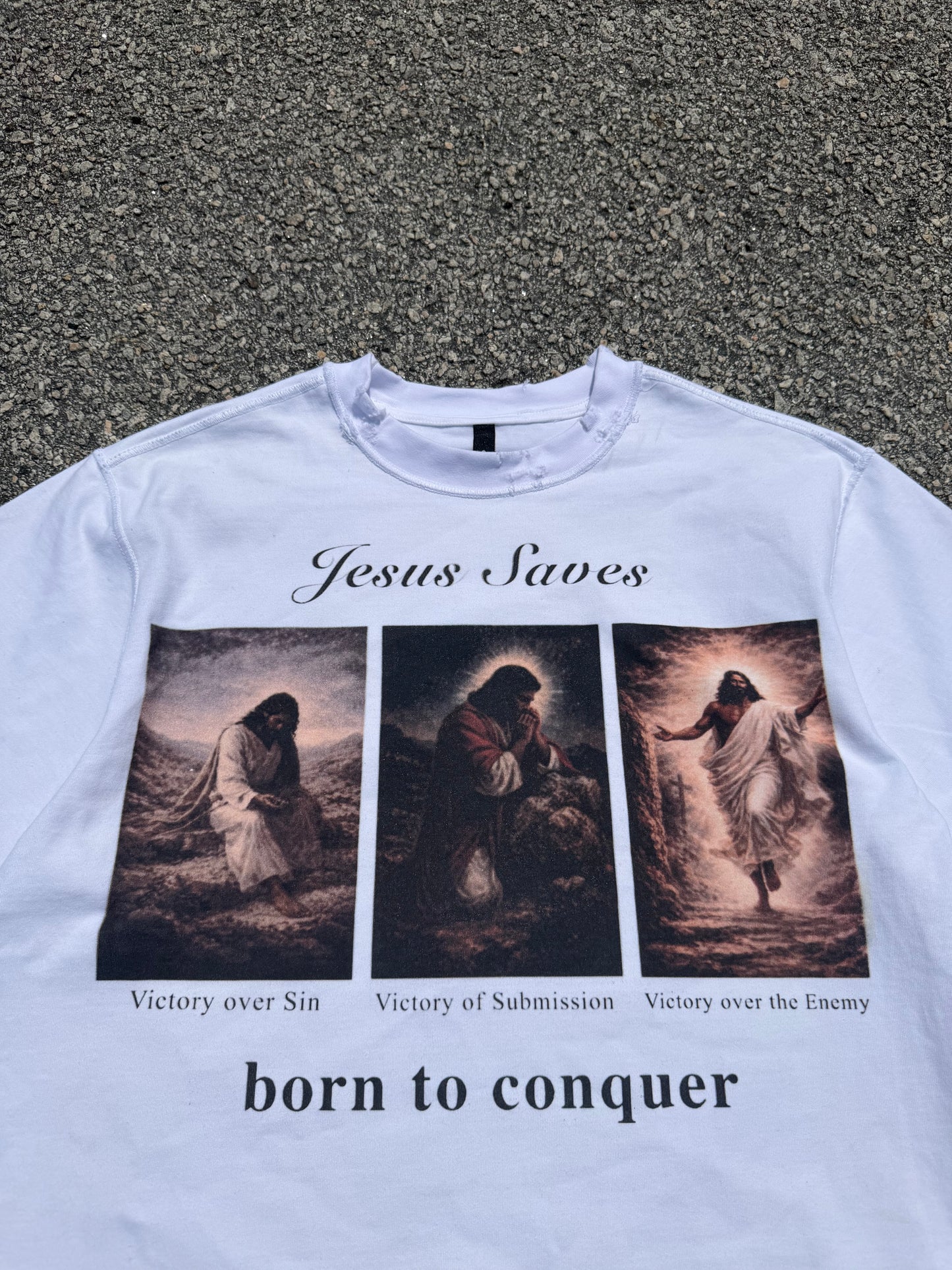 Jesus Saves Tee (White)