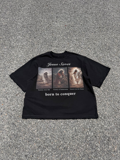 Jesus Saves Tee (Black)