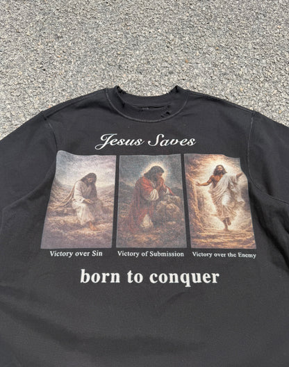 Jesus Saves Tee (Black)