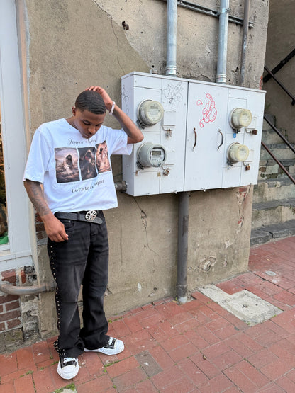 Jesus Saves Tee (White)