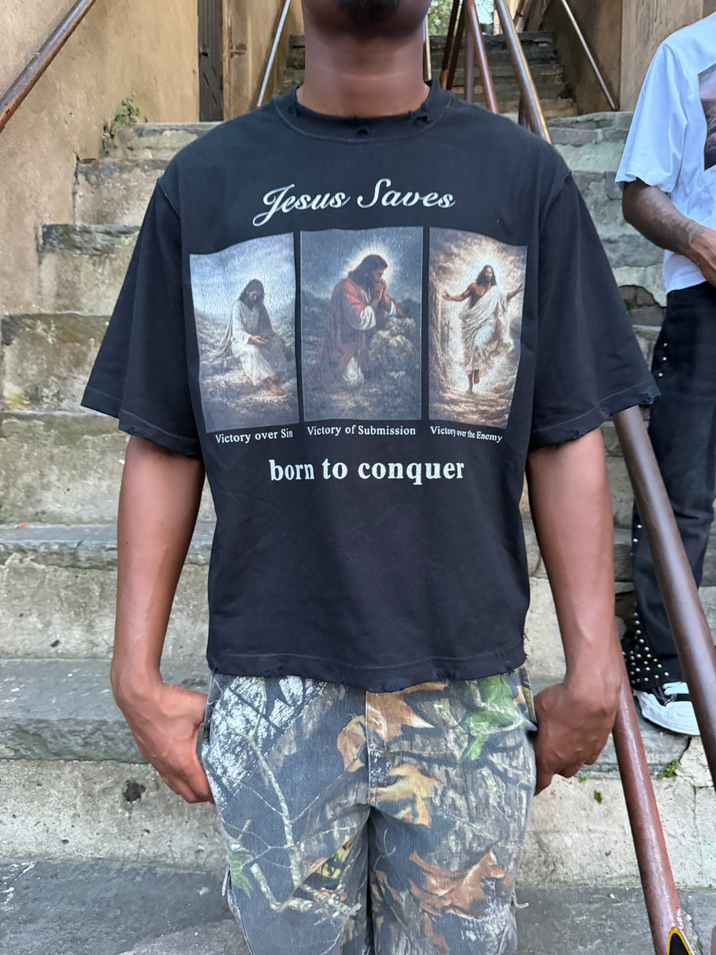 Jesus Saves Tee (Black)