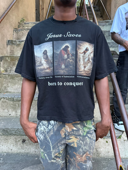 Jesus Saves Tee (Black)
